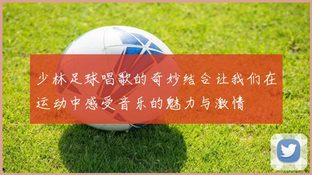 少林足球唱歌的奇妙结合让我们在运动中感受音乐的魅力与激情